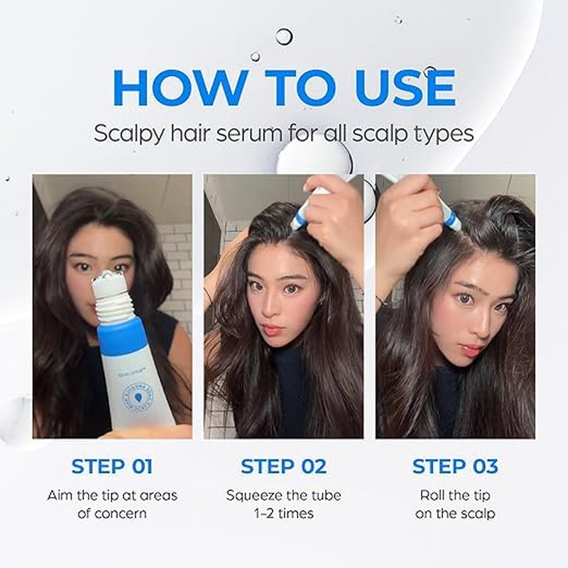 Scalpy Hair Growth Serum for Men & Women for Hair Loss & Thinning | Scalp Treatment with Salicylic Acid, Menthol, Dexpanthenol | Non-Greasy, Lightweight | Exfoliates Dandruff & Soothes Itch