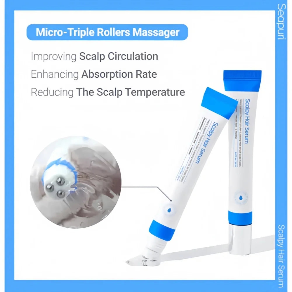 SEAPURI anti Hair Loss Serum (Ampoule) | Scalp Health & Regrowth | Seapuri Dr. 33 Hair Care Essence 20Ml