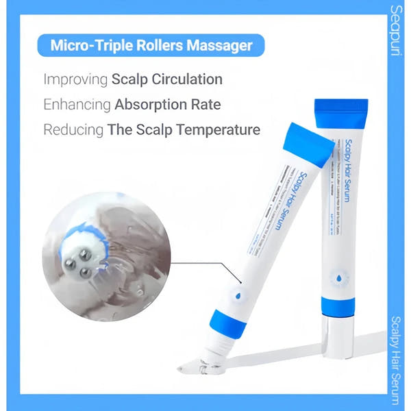 SEAPURI anti Hair Loss Serum (Ampoule) | Scalp Health & Regrowth | Seapuri Dr. 33 Hair Care Essence 20Ml
